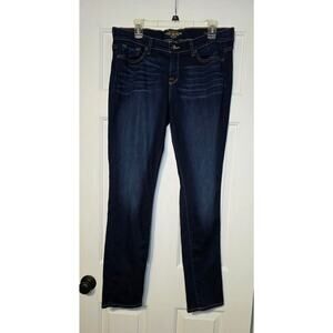 Lucky Brand Jeans Womens‎ 14/32 Blue Denim Charlie Skinny Dark Wash Stretch
